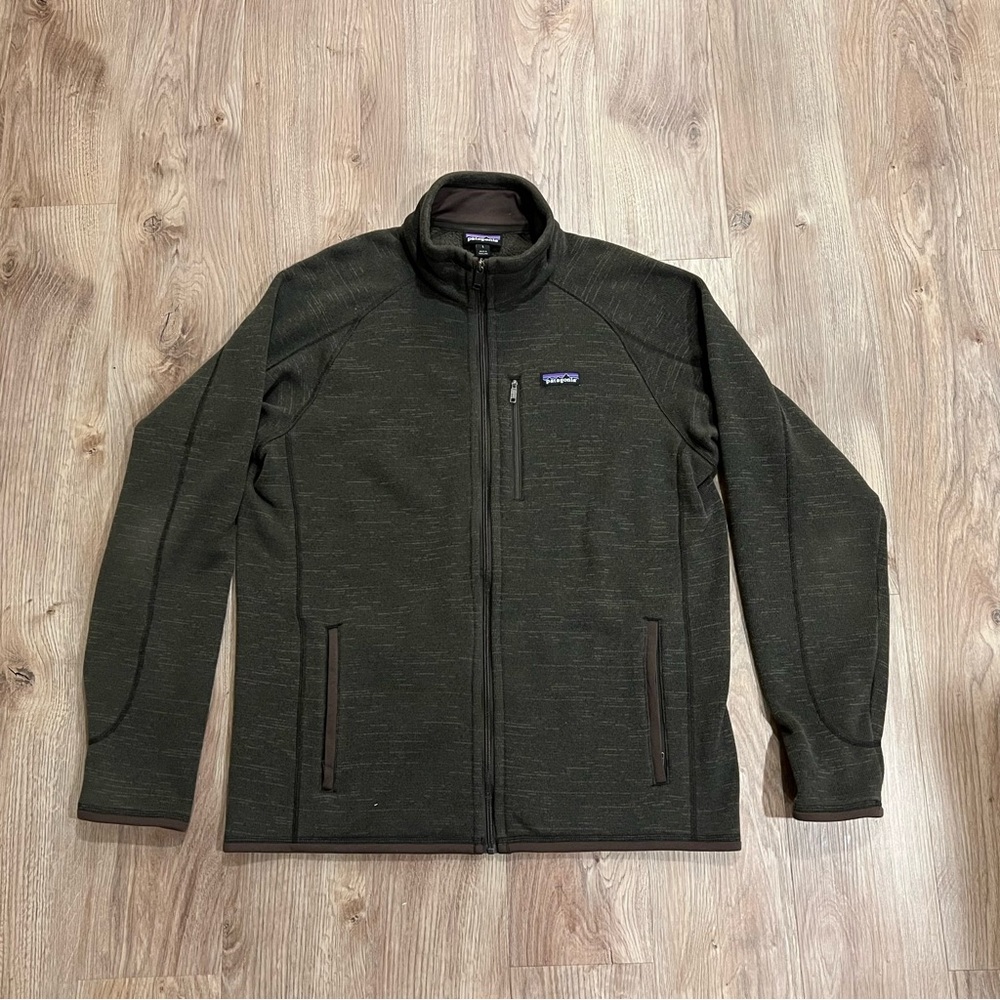 Size L- Patagonia Better Sweater Jacket Brown Full Zip